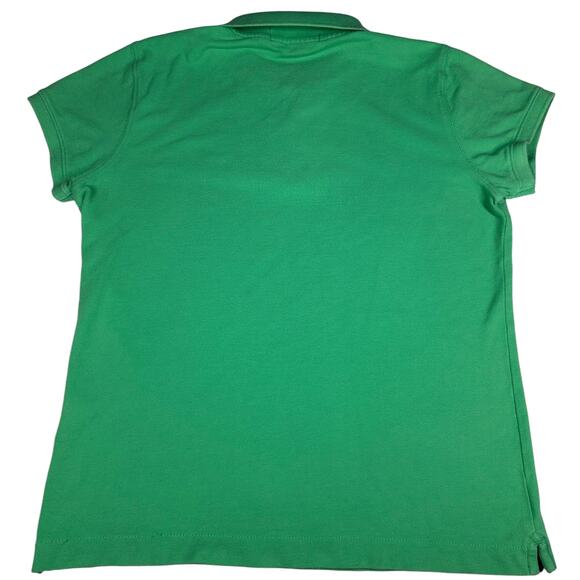 Vineyard Vines Women’s Polo Shirt Size Medium Green Short Sleeve Whale Logo - Picture 2 of 7